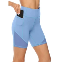new 2021 summer leggings women high waist trouser fitness oversized leggins running short mesh pants women net yarn breathable