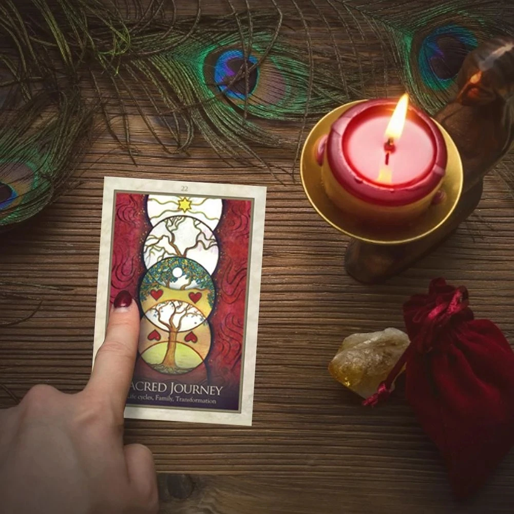 

45pcs Tarot Cards Deck The Gaia Oracle Magical Tarot Cards wih book Party Entertainment Desk Board Game Cards