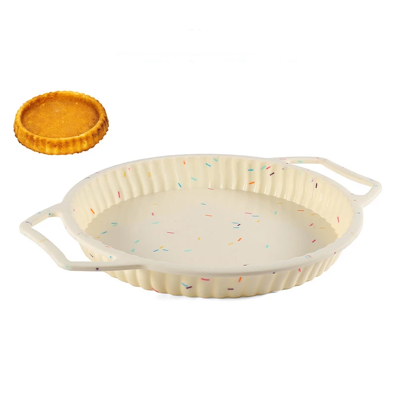 

The Second Generation Round Large Muffin Tray Oven Dish Silicone Form For Baking Big Cake Decorating Fondant Tools Pizza Mold