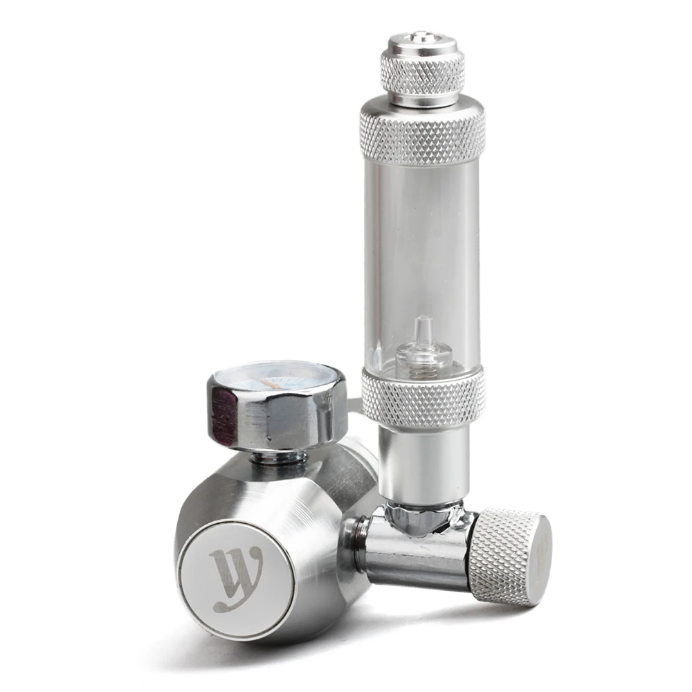 Аквариум CO2 регулятор с счетчиком пузырьков и обратным клапаном для алюминиевый