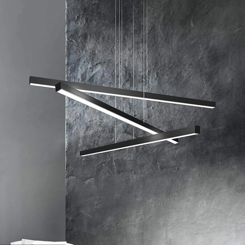 Подвесные светодиодные лампы в металлическом корпусе скандинавском стиле