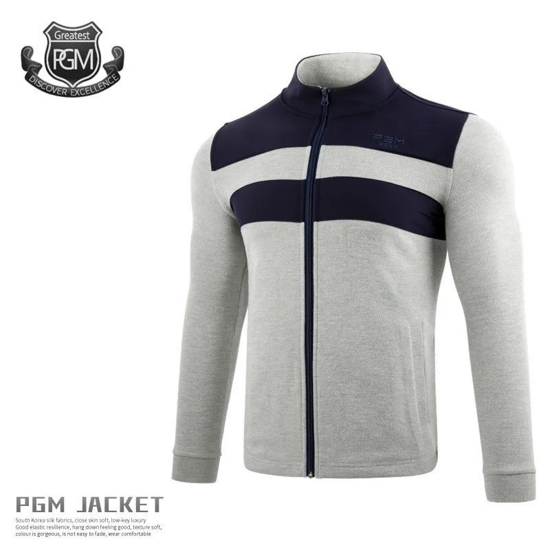 

PGM Golf Clothing Autumn and Winter Men's Long Sleeve Jacket Warm Knitwear