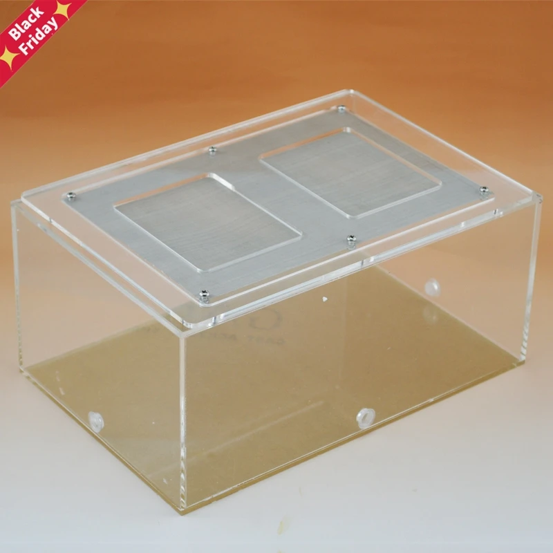 

Big feeding area made by acrylic ants&insects box 26*17*12cm