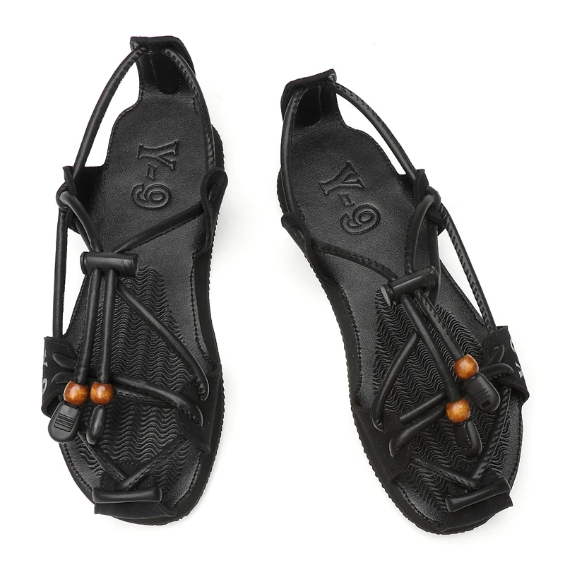 Сандалии мужские с закрытым носком Модные дышащие уличные туфли эластичной