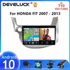 Автомагнитола 2 Din, Android 10, для HONDA FIT JAZZ 2007-2013, мультимедийный видеоплеер, навигация GPS, 4G Net, Carplay, стерео, DVD, динамик