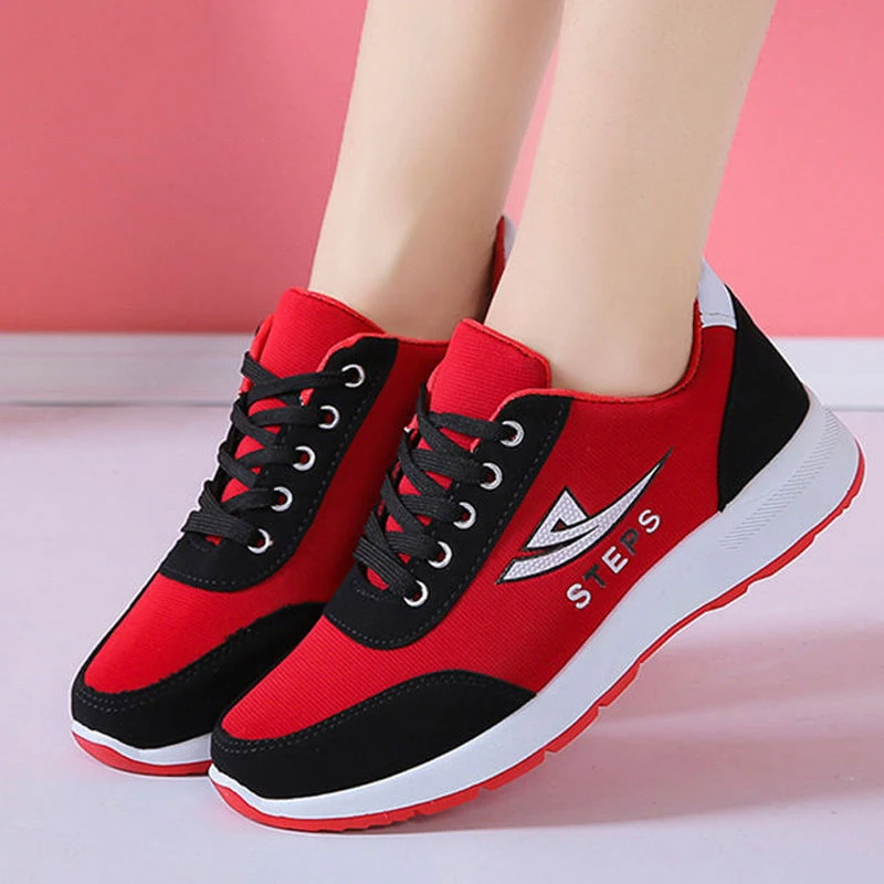 

Women's Non-slip Sports Shoes Women New Thick Sole Running Casual Shoe Breathable Mesh Ladies Vulcanize Shoes Zapatillas Mujer