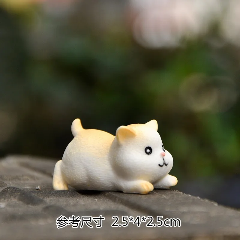

2021 New Lovely Resin Ornaments Decorations Cute Hamsters Beige Home Living Room Kids Room Desktop Car Interior Decorations