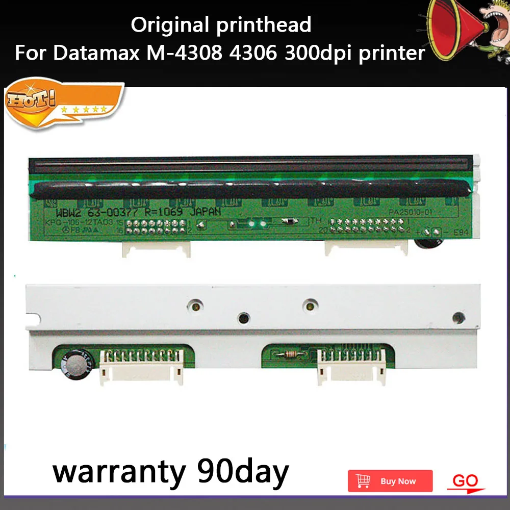 

Оригинальная термопечатающая головка для Datamax M-4308 4306 точек/дюйм, детали для принтера, печатающая головка, б/у Гарантия 90 дней