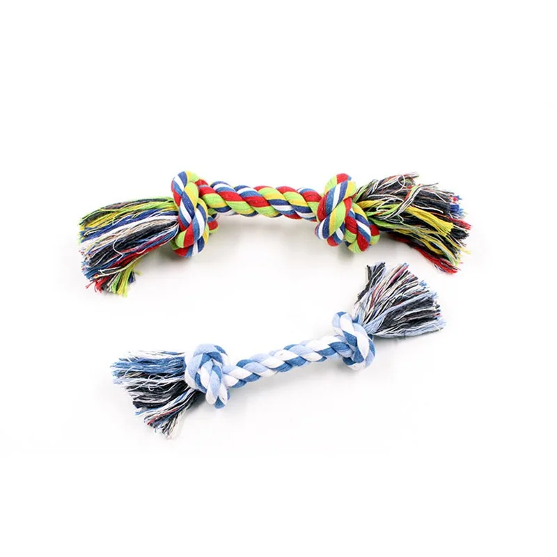 

Dog Molar Toys Cotton Chew Durable Woven Dental Floss Dog Toy Teeth Cleaning Double Section Cotton Rope Pet Accessories Supplies