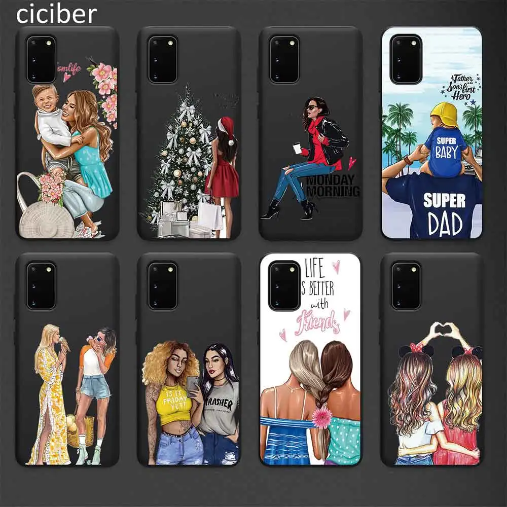 

Fashion Maiden Case for Samsung A50 A51 A70 A71 A72 A21S A52 A02S A12 S10 S20 S9 S8 S21 Plus Ultra Note 20 10 9 Plus Soft Fundas
