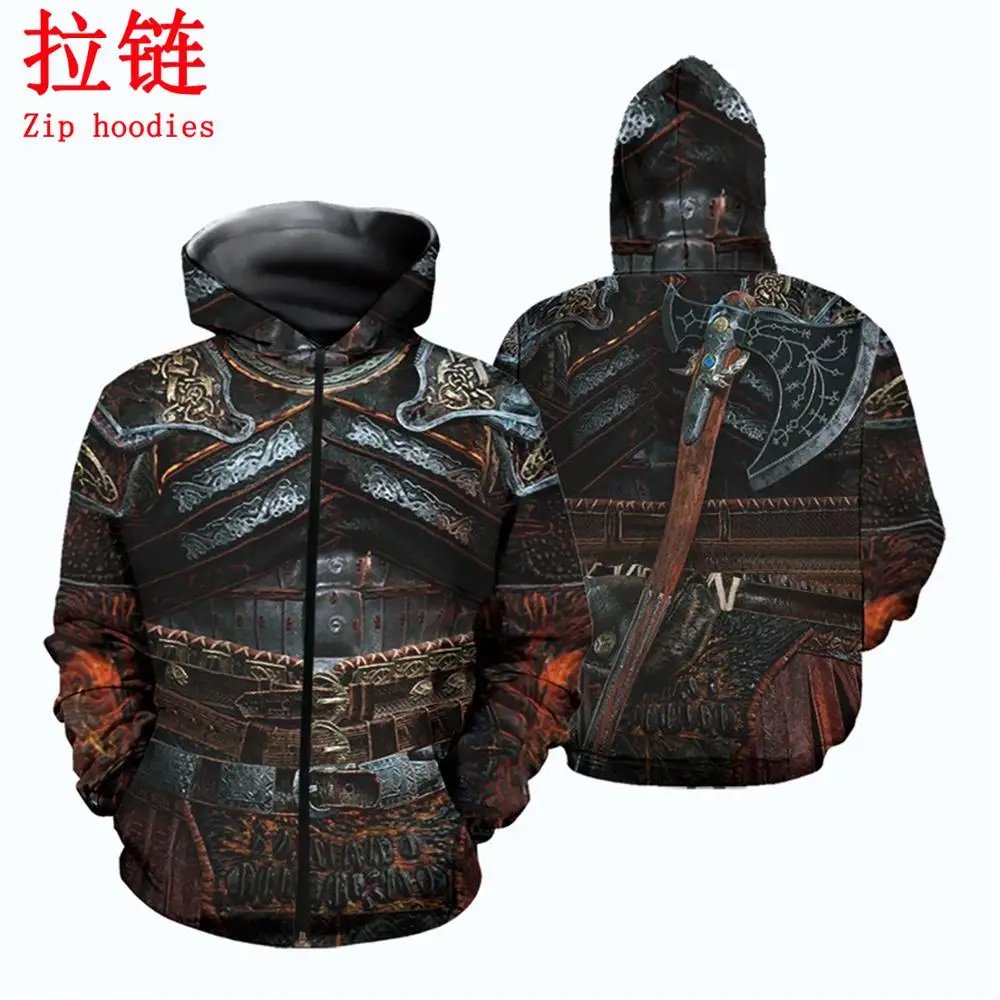 Модные мужские толстовки с 3D принтом толстовка в стиле Kratos Armor худи для пары