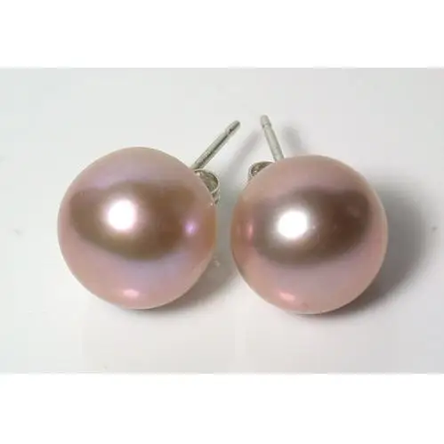 

New Arrival Favorite Pearl Store 11mm AAA Quality Pink Color Freshwater Pearl S925 Silver Earrings Birthday Party Lady Gift