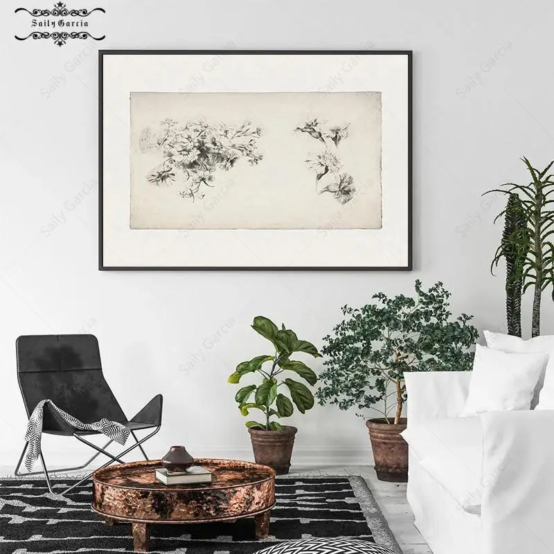 Нейтральная галерея настенная Картина на холсте фермерские растения винтажные