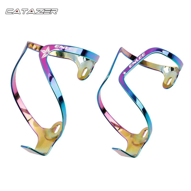 

MTB Bike Water Bottle Holder Cup Cage Road Bicycle Ultralight Aluminium Alloy Kettle Stand Electroplate Color Bottle Holder