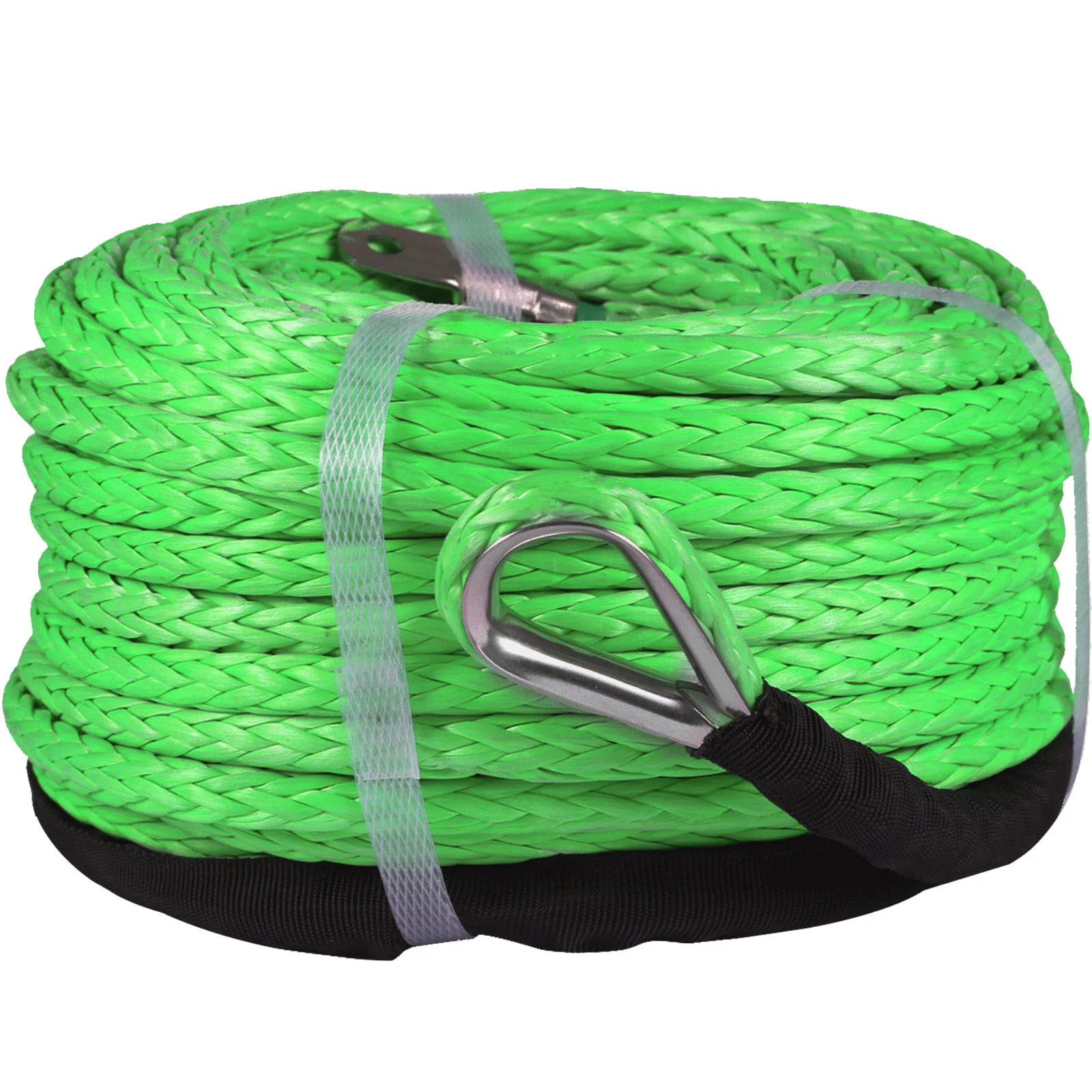 

VEVOR Синтетический каток из UHMWPE полиэтилена волокно трос лебедки Расширение 100 FT/возможностью погружения на глубину до 30 м Длина 12000LBS Ёмкость...