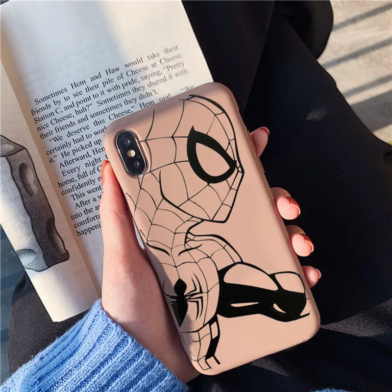 &quotЧеловек-паук&quot Чехол &quotЖелезный человек&quot для iPhone 11 X XR Xs Max 8 7 6 Plus 6S плюс 5S SE