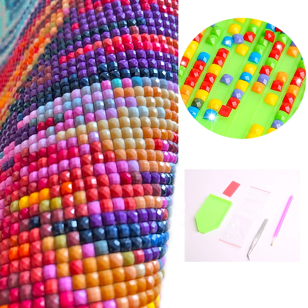 

3pcs 5D diy Diamond Painting Cross Stitch full square Diamond Embroidery diamond mosaic flower home Decor flower wall Painting