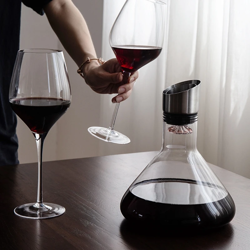 

Л бокал ручной работы «Водопад», графин для вина, Хрустальный аэратор для вина, бренди, бутылка для шампанского, товары для дома, ресторана, бара