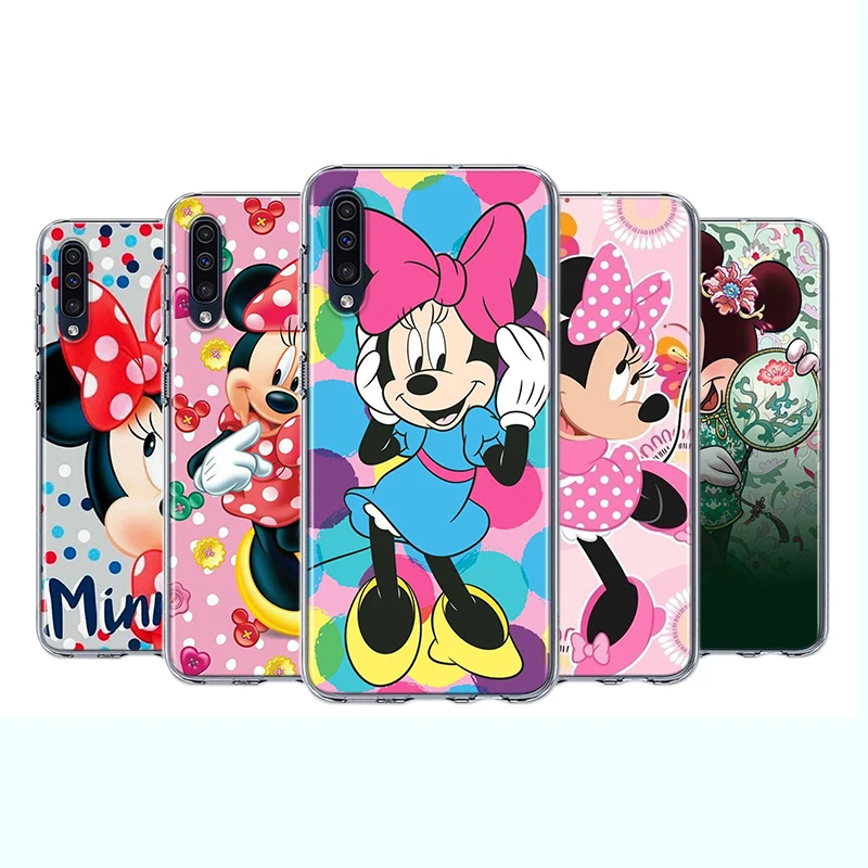 

Silicone Cover Rainbow Lovely Minnie For Samsung Galaxy A90 A80 A70 A70S A60 A50 A40 A30S A20S A20E A10 A10E Phone Case