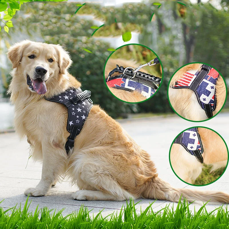 Сверхпрочная шлейка для собаки домашнего животного жилет светоотражающий