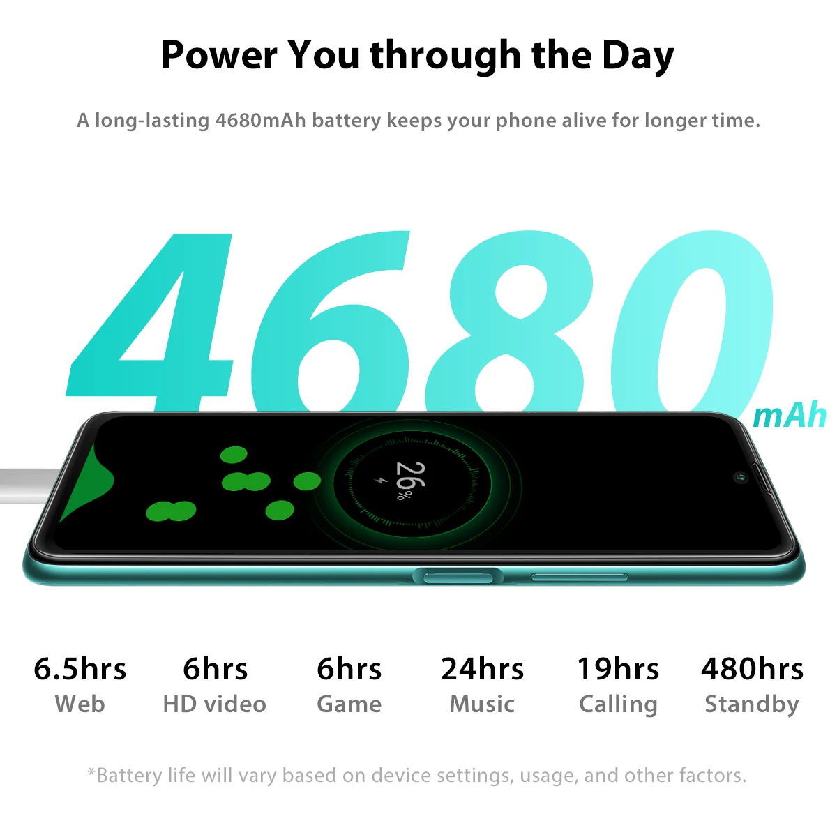 Смартфон Blackview A100 6 + 128 ГБ экран 67 дюйма NFC Helio P70 восемь ядер аккумулятор 4680 мАч -
