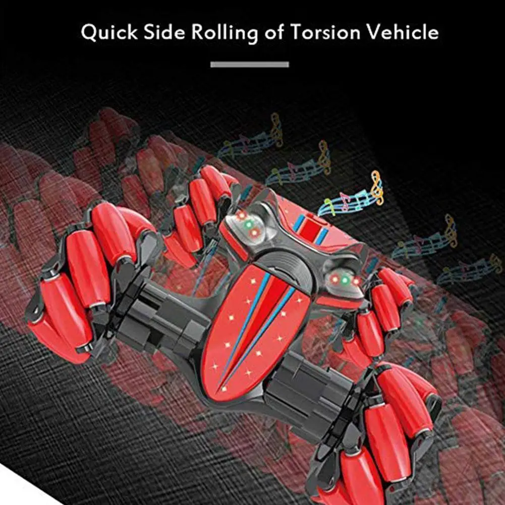 

RC Car 4WD Radio Control Stunt Car Gesture Induction Vehicle Toys Drift Off-Road RC Twisting Light With J3L9