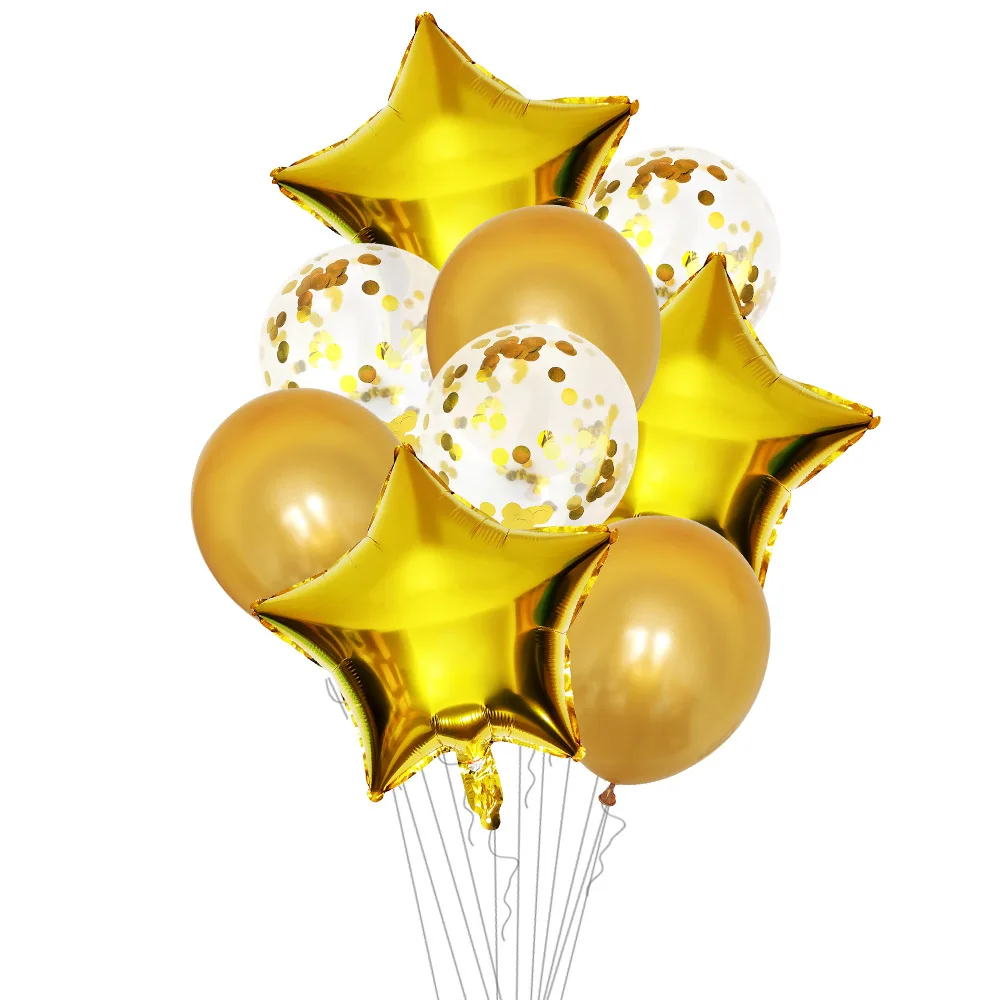 Синие воздушные шары украшение для дня рождения со звездами гелиевые украшения