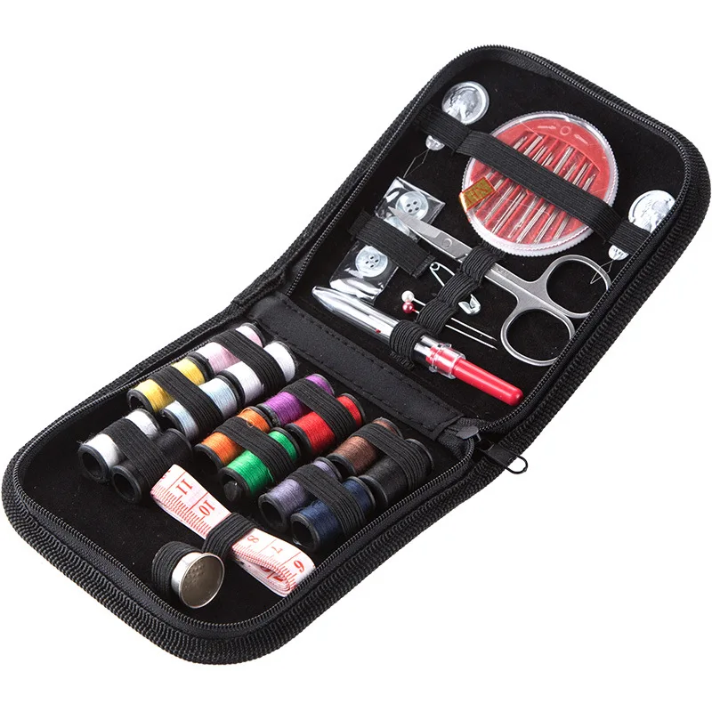 

1 Set Portable Household Sewing Kit Box DIY Embroidery Handwork Tool Needles Thread Scissor Set Home Supplies Travel Accessories