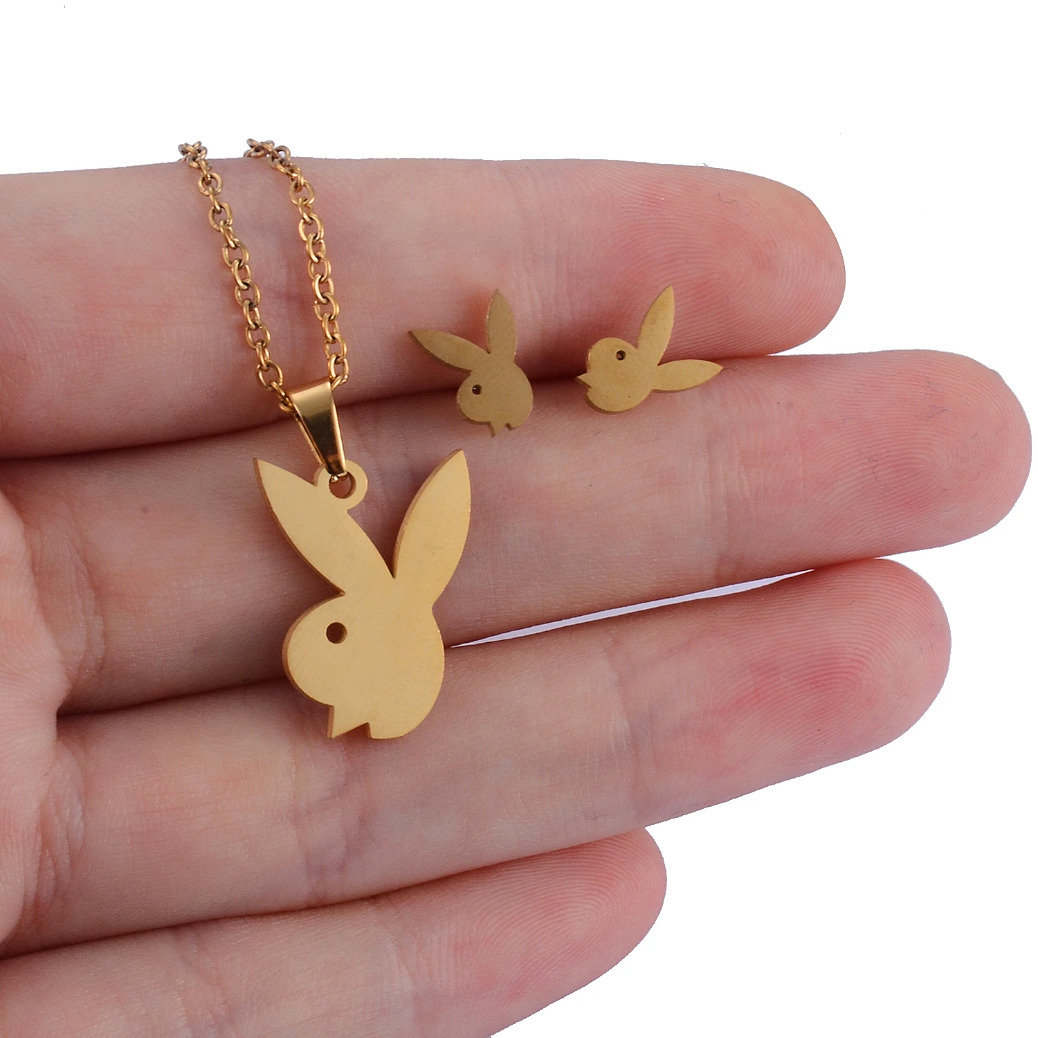 Набор из колье и серёжек для женщин нержавеющей стали |