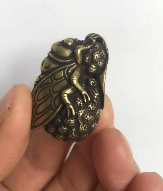 

Подвеска-амулет в виде денежной жабы на 3 ножки, бронзовое богатство китайского народного богатства фэншуй, 35x23x19 мм