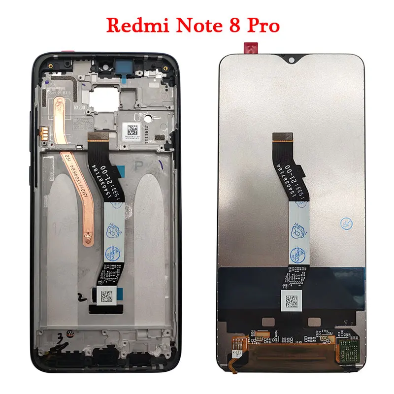 Оригинальный ЖК дисплей для Xiaomi Redmi Note 8 note8 Pro экран с рамкой Замена экрана