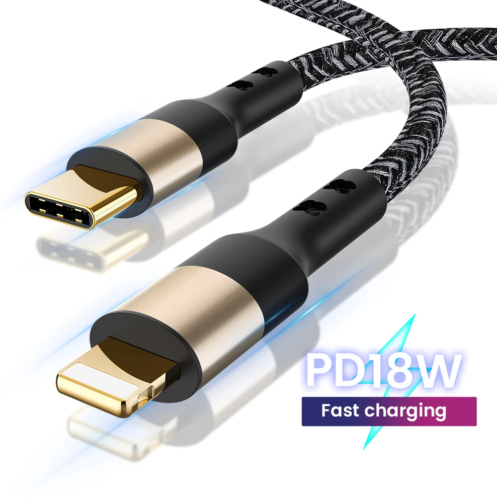 

20W PD USB Type C Cable for iPhone 13 12 11 Pro Max 8 7 plus QC3.0 Fast Charging Charger for MacBook iPad Type-C Data Wire Cord