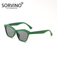trendy irregular cat eye sunglasses women 2022 brand retro decor acrylic big green square frame sun glasses female eyewear uv400