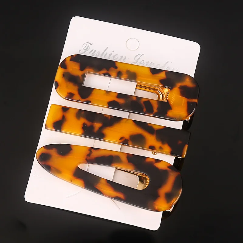 3 шт./компл. популярные смола заколки для волос из ацетата с размытым