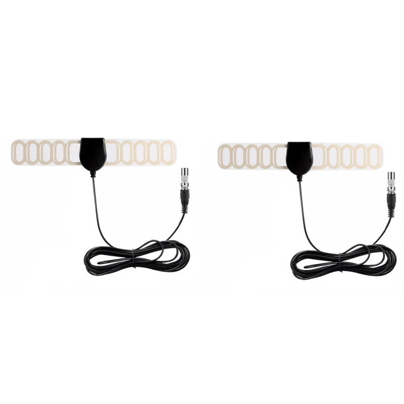 

25 миль комнатный телевизор VHF UHF FM 4K 1080P HD TV HD DVB-T2 ATSC HD тонкая ТВ-антенна