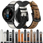 Ремешок кожаный для наручных часов Garmin Fenix 5X 5 5S Plus 3HR 6 6S 6X Pro 935 D2 Enduro