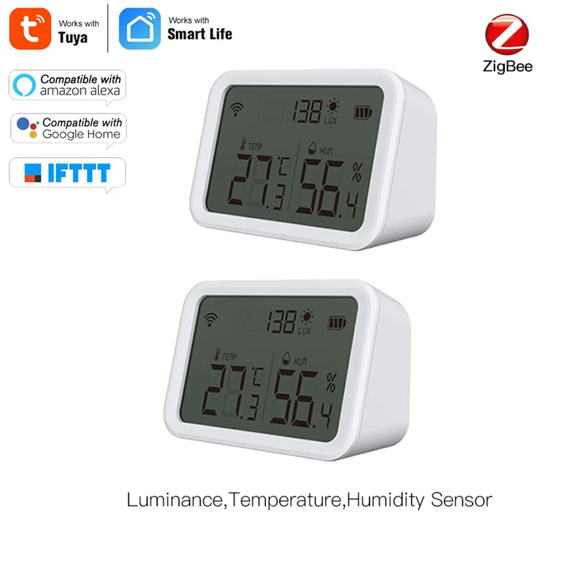

Умный домашний гигрометр ZigBee Tuya, сенсор для измерения температуры и влажности, с управлением через приложение