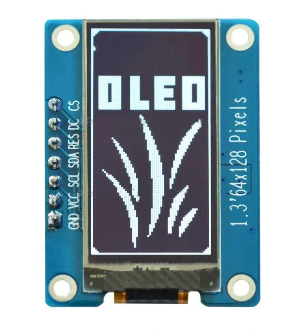 IPS 1 3 дюймов 7P/13P SPI белый OLED вертикальный экран (плата/без платы) SH1107 Привод IC 64*128