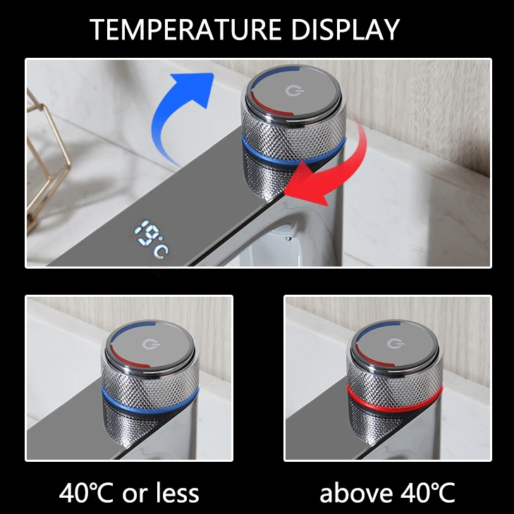 Смеситель для раковины KEMAIDI латунный хромированный кран холодной и горячей воды