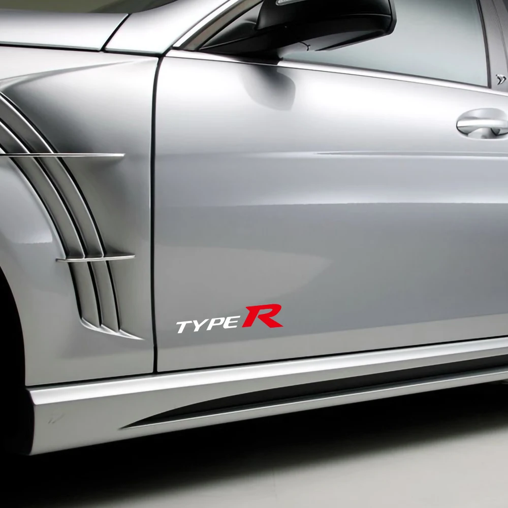 2 шт. автомобиль наклейки для тела Windows Тип R r Стикеры ПВХ s тюнинг Honda City CR-V Accord FIT