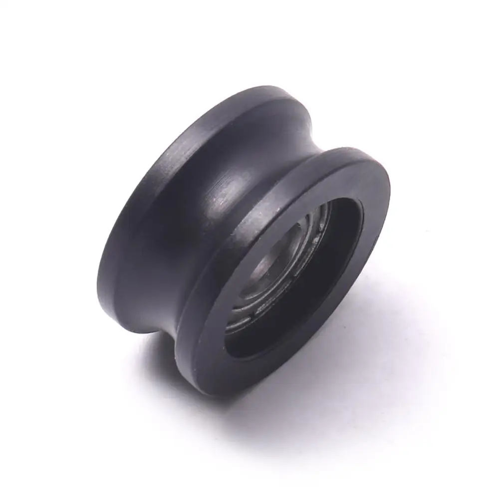 10 шт. Высокоуглеродистая сталь встроенный u рифленый направляющий шкив