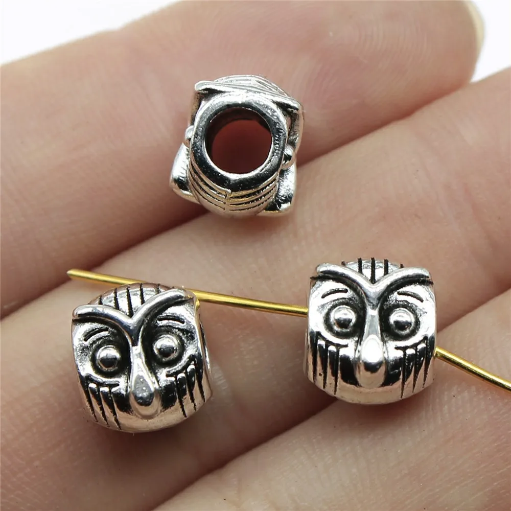 10 шт., бусины с большим отверстием, 9x9x10 мм