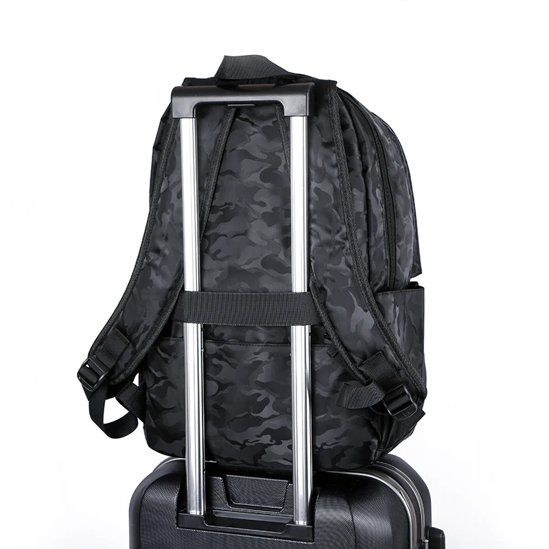 Камуфляжная повседневная мужская дорожная сумка с usb-разъемом и фиксированными