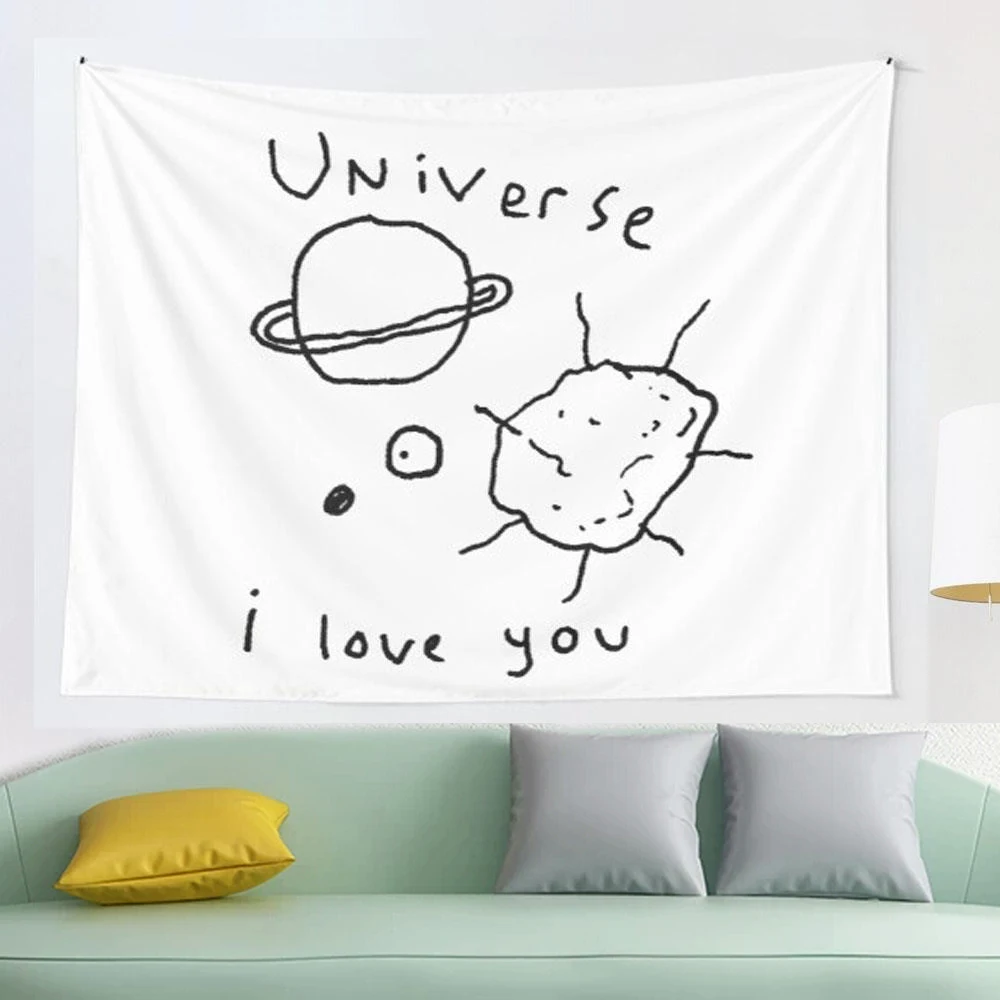 

Настенный Гобелен Universe I Love You, подвесные гобелены для гостиной, пляжное полотенце, одеяло