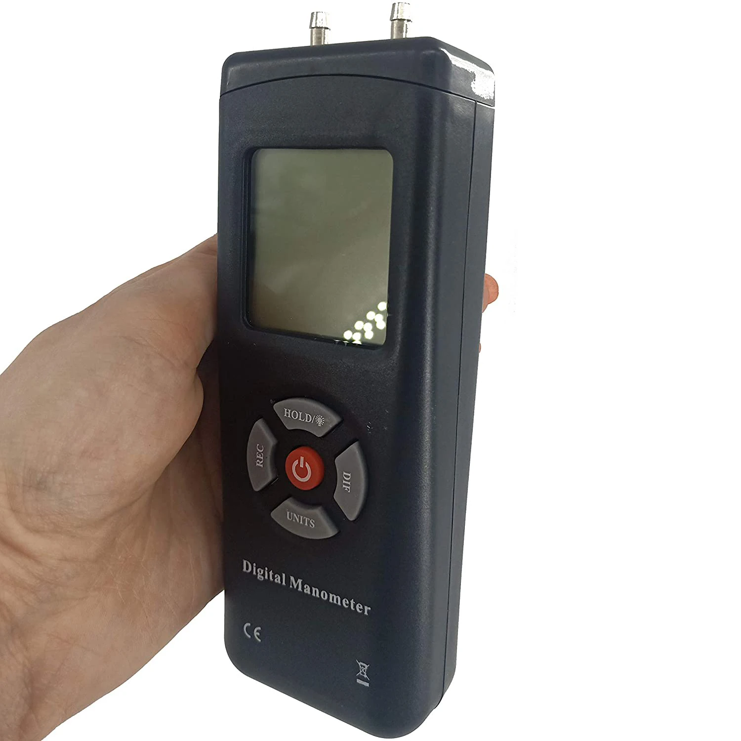 10psi Профессиональный ЖК дисплей цифровой Manometro дифференциальный Давление