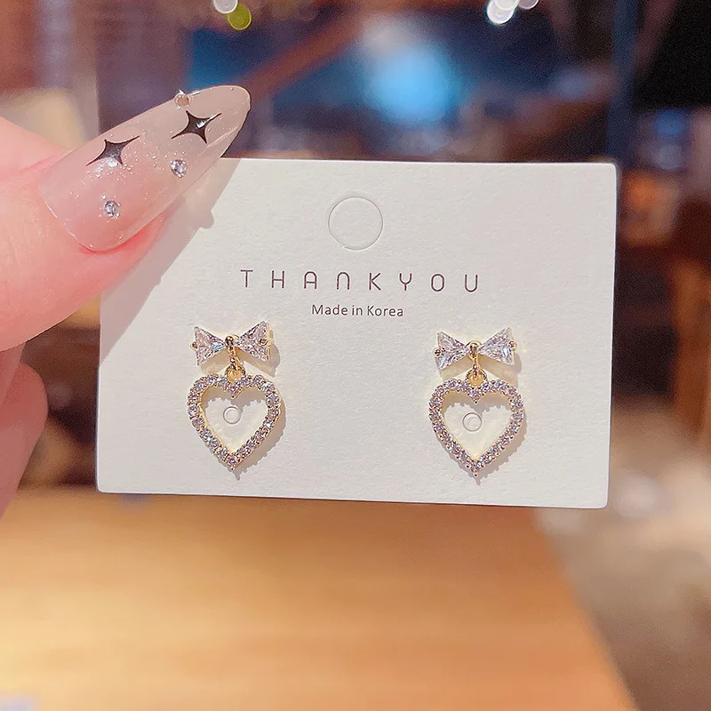 

Оптовая продажа, серьги-гвоздики из стерлингового серебра в форме сердца