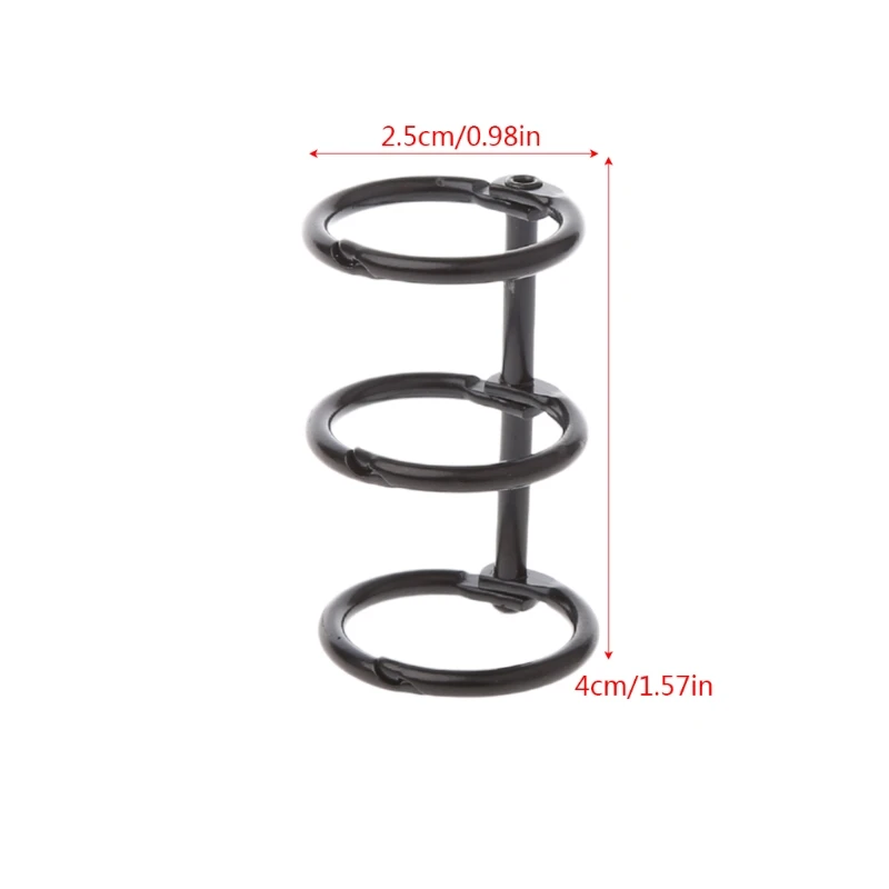 DIY металлический зажим 3 отверстия для колец Ноутбука Дневник свободного листа фотоальбом переплет|Скрепки