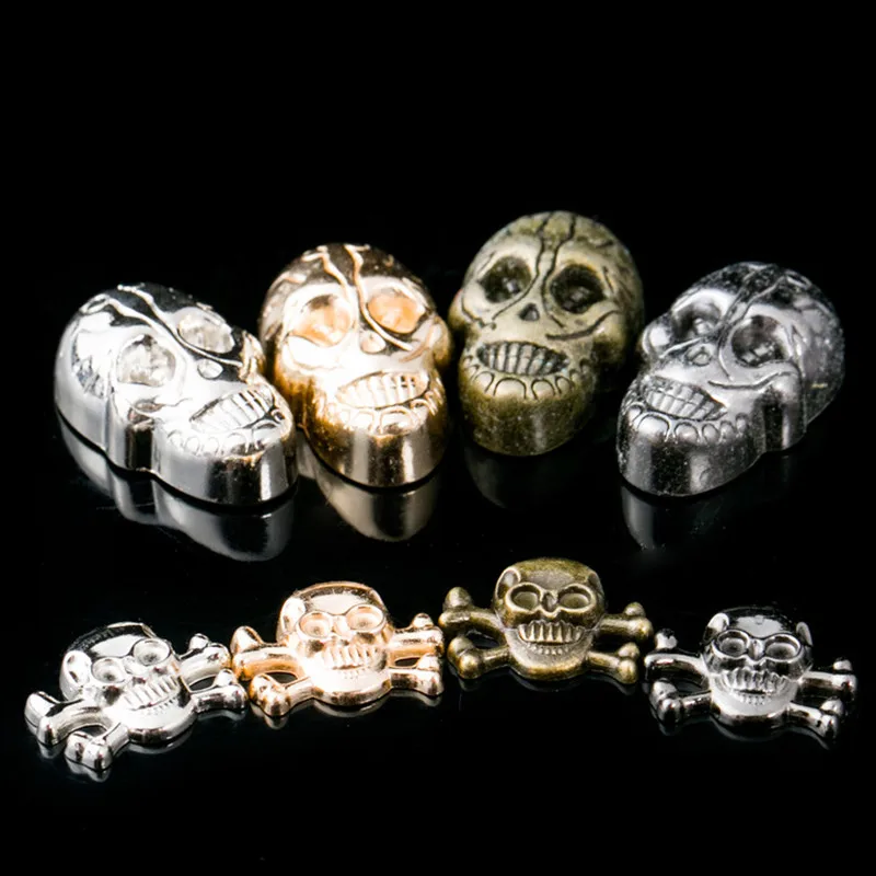 AIJJU 10 шт. латунь кожевенное ремесло череп заклепка гвоздик винт череп заклепки Сделай Сам ремесло сумка ремень Одежда Швейные аксессуары