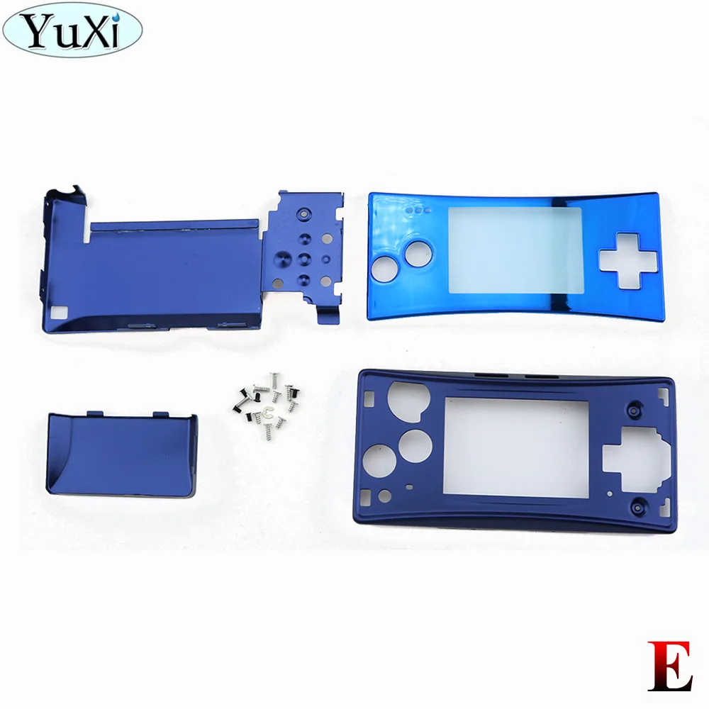 E YuXi сменный металлический корпус чехол для NAND для Gameboy Micro для GBM Передняя панель Задняя крышка с винтами - Цвет: E