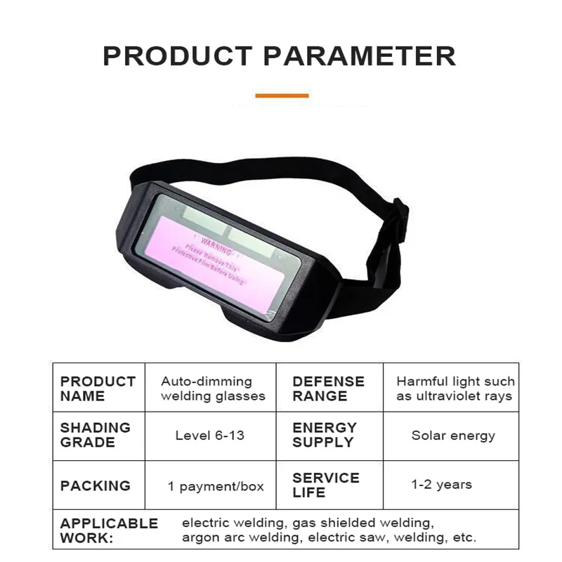 Automatic Dimming Welding Glasses Helmets Solar Goggles Special Anti-glare Tools For Masks Accessories | Инструменты